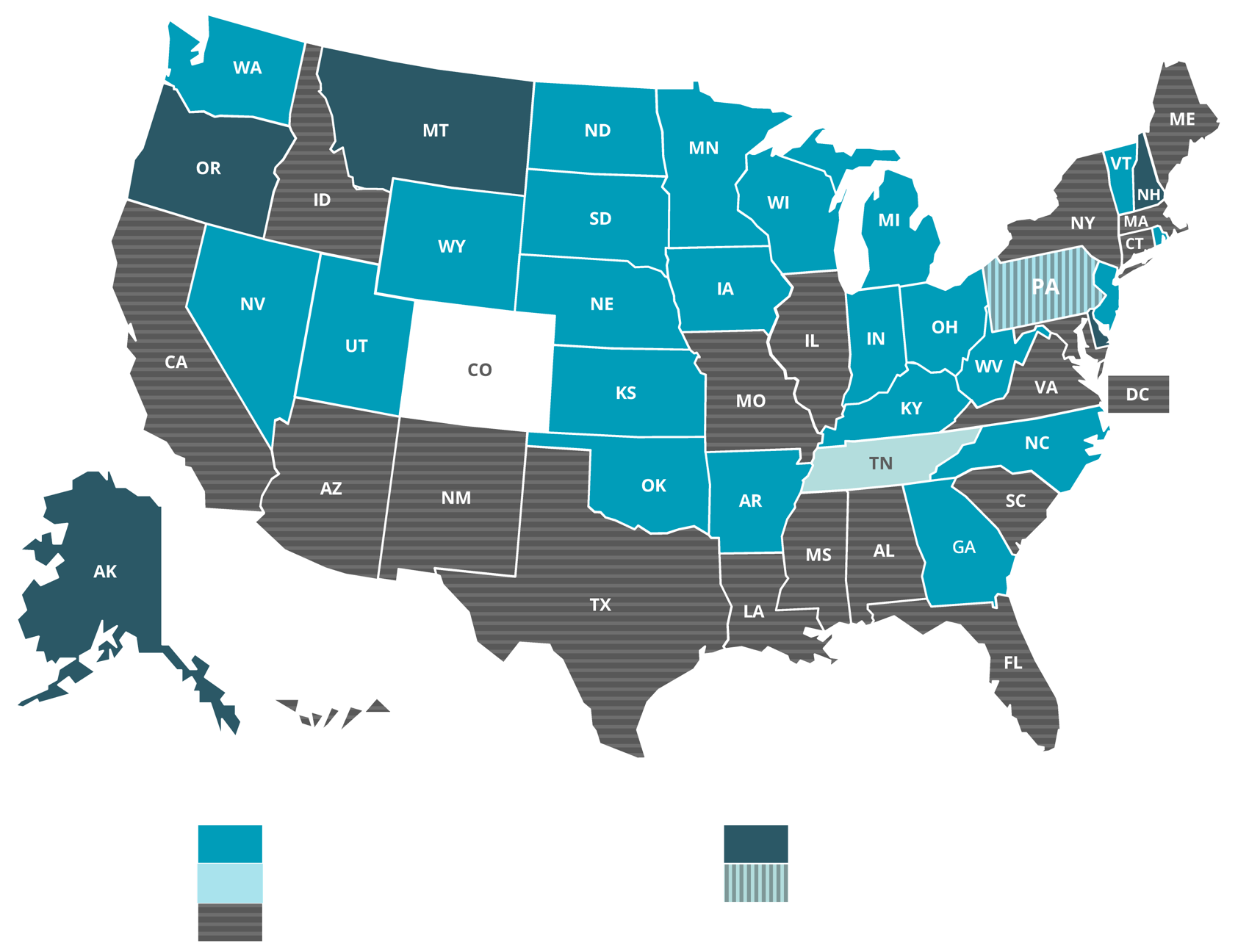 Chart Of State Sales Tax Rates